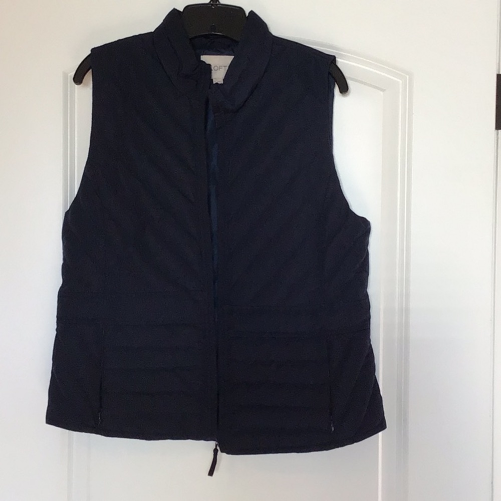 Quilted vest navy